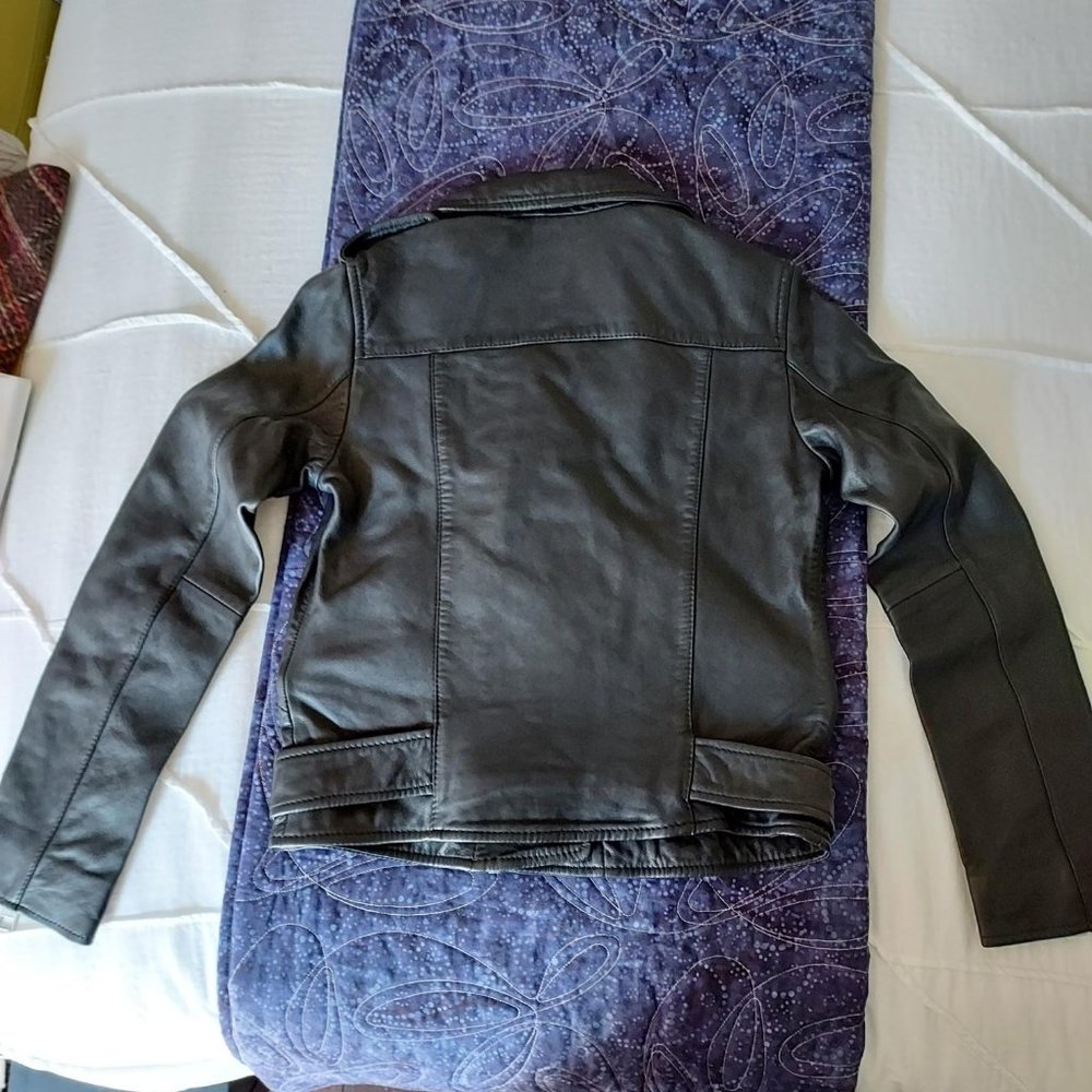 NWT All Saints Balfern Biker jacket, black, US 4 - Picture 6 of 16